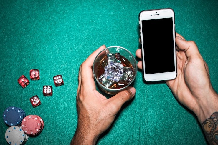 gamba Dadu Online interface showing dice selection screen and prediction options